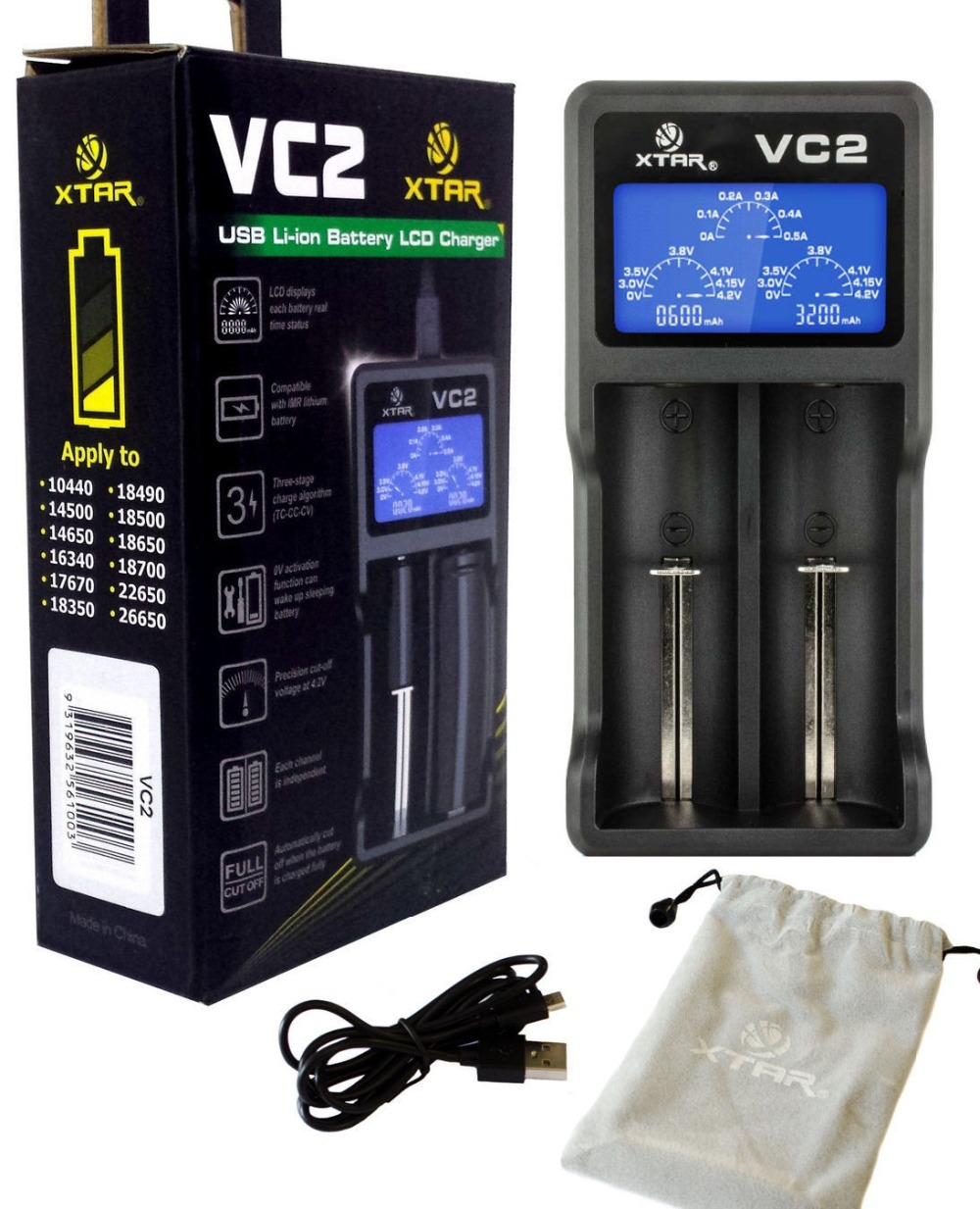 Carregador VC2 Plus Master - Xtar®
